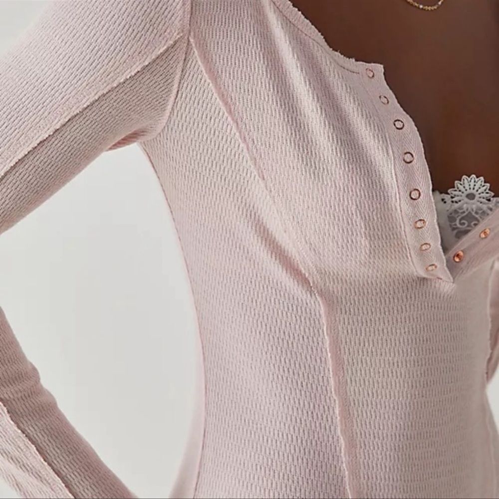 FREE PEOPLE | Sloane Bodysuit in Pink Nectar - Picture 3 of 5